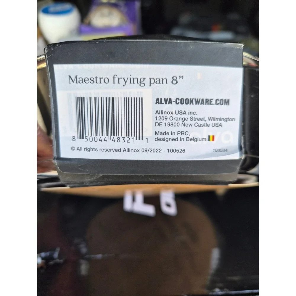 Alva Maestro Stainless Steel Frying Pan 8‎ Inch Induction Compatible NEW